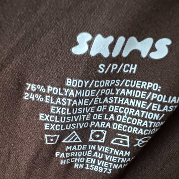 SKIMS NWT Fits Everybody Slip Dress in Cocoa Brown Size Small - Picture 4 of 4